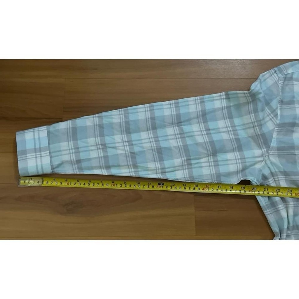 Mens Vineyard Vines Slim Longshore Silk Blend Plaid Button Down Casual Shirt - Picture 6 of 6